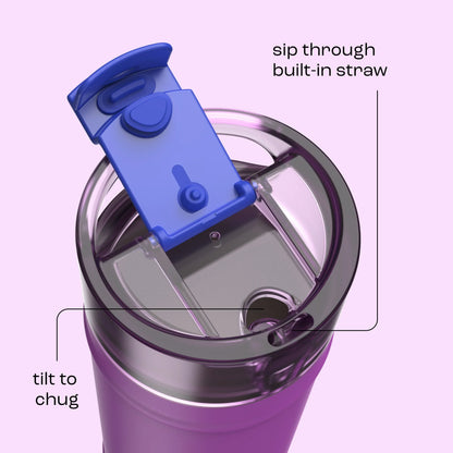 bubba 32 oz DualSip Insulated Stainless Steel Water Bottle - Mood Booster - US 9457