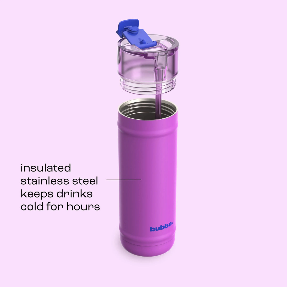 bubba 32 oz DualSip Insulated Stainless Steel Water Bottle - Mood Booster - US 9457