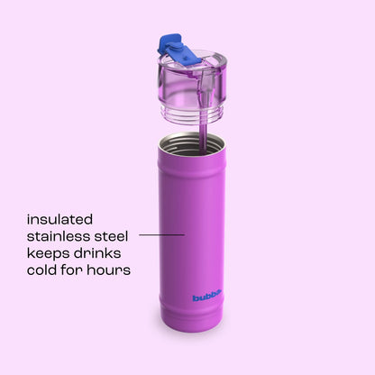 bubba 24 oz DualSip Insulated Stainless Steel Water Bottle - Mood Booster - US 4206