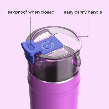 bubba 18 oz DualSip Insulated Stainless Steel Water Bottle - Mood Booster - US 9716