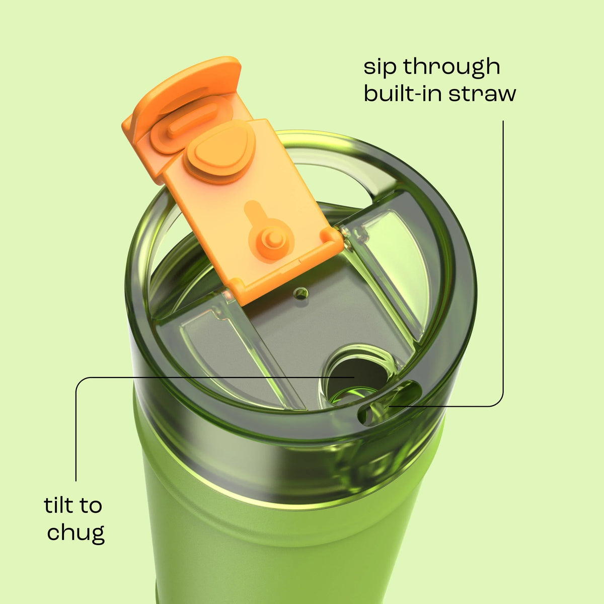 bubba 24 oz DualSip Insulated Stainless Steel Water Bottle - Glow Up - US 4647