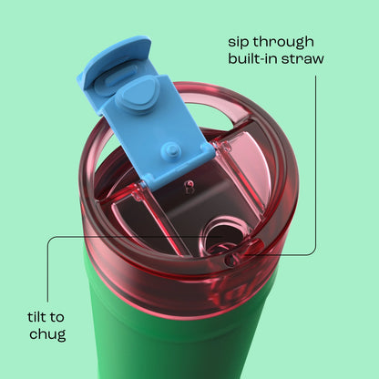 bubba 24 oz DualSip Insulated Stainless Steel Water Bottle - Fresh Serve - US 5062