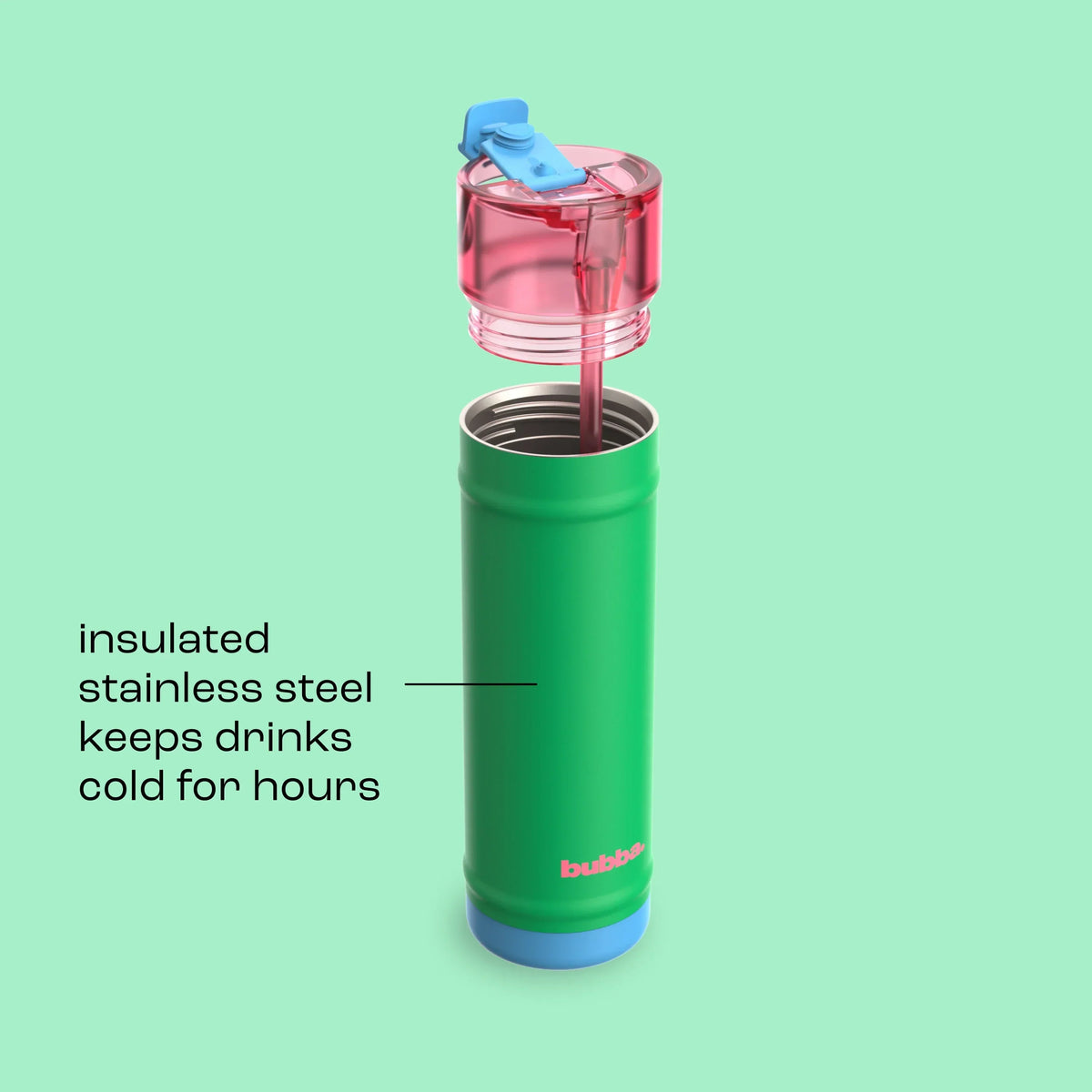 bubba 24 oz DualSip Insulated Stainless Steel Water Bottle - Fresh Serve - US 5062