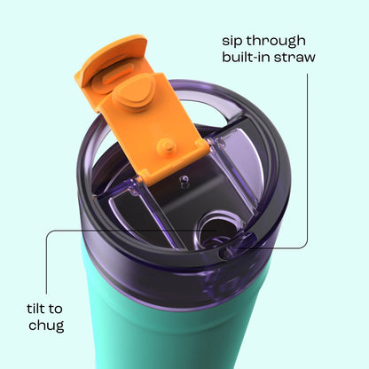 bubba 24 oz DualSip Insulated Stainless Steel Water Bottle -  Field Trip - US 5976