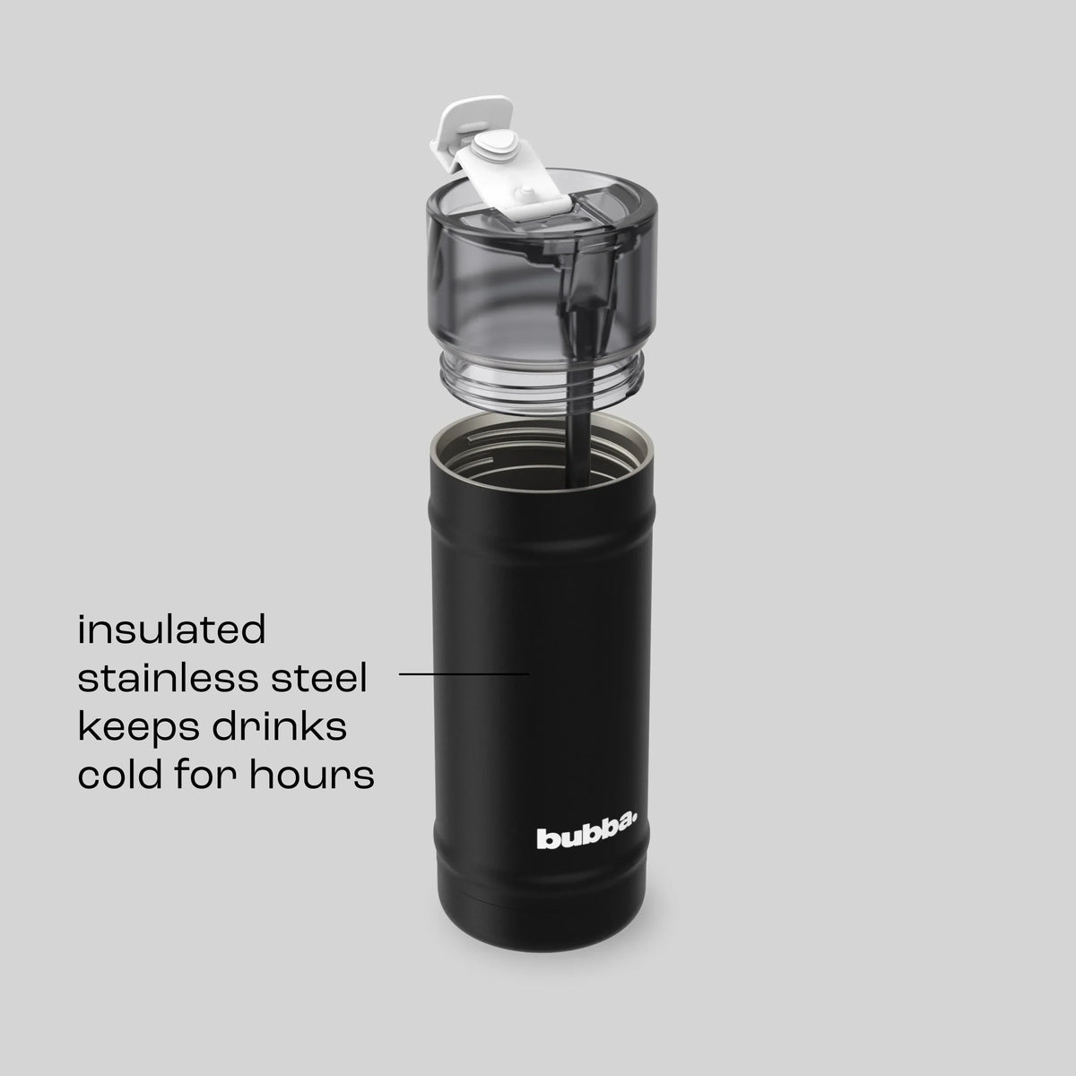 bubba 18 oz DualSip Insulated Stainless Steel Water Bottle -  Office Siren - US 7873