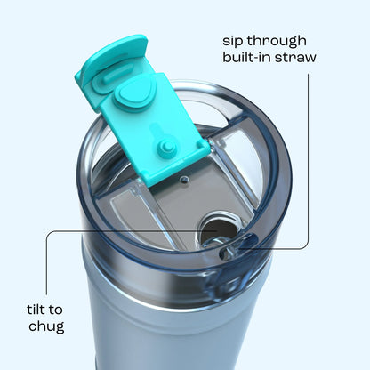bubba 24 oz DualSip Insulated Stainless Steel Water Bottle - Daydreamin - US 1984