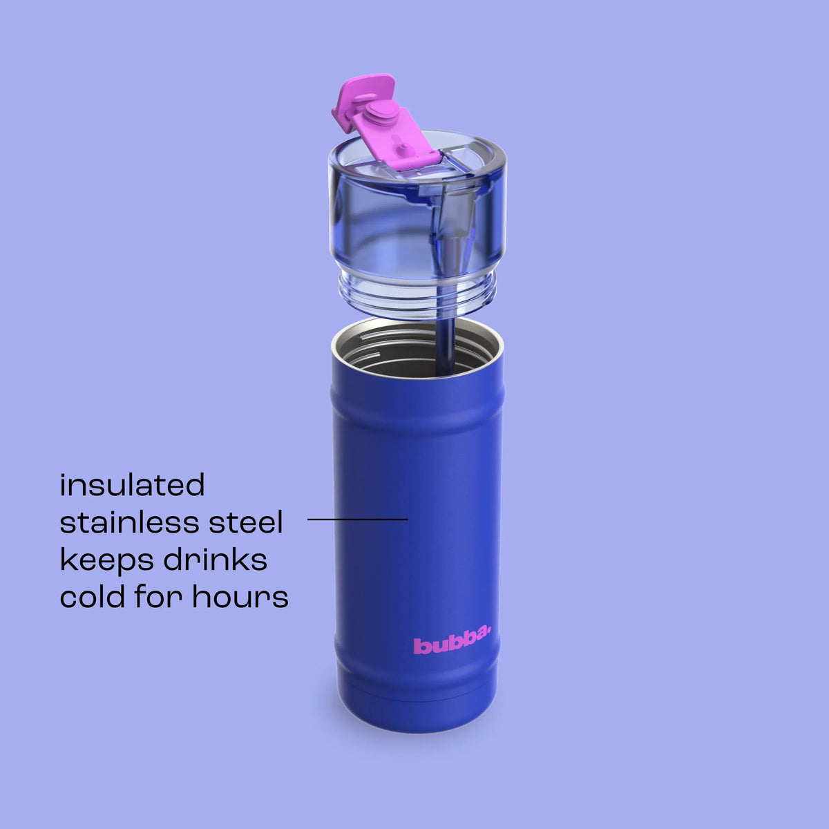 bubba 18 oz DualSip Insulated Stainless Steel Water Bottle - Ocean Energy - US 5068